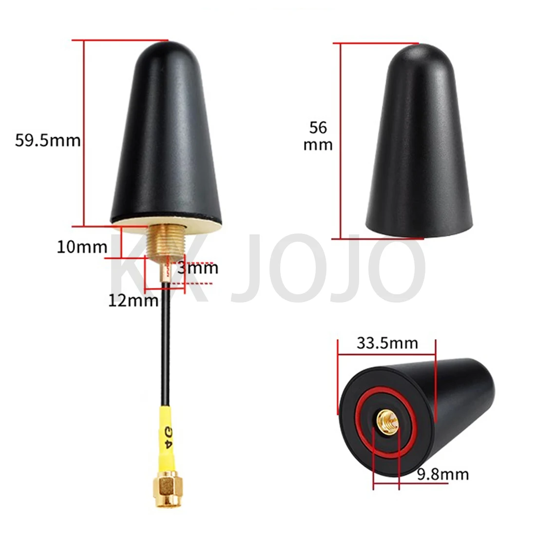 Explosion Proof Antenna 1pcs Outdoor Waterproof 433Mhz/WIFI/2.4G 5.8G/4G/5G/NB/LORA/GSM GPRS High Gain Antenna SMA/IPEX