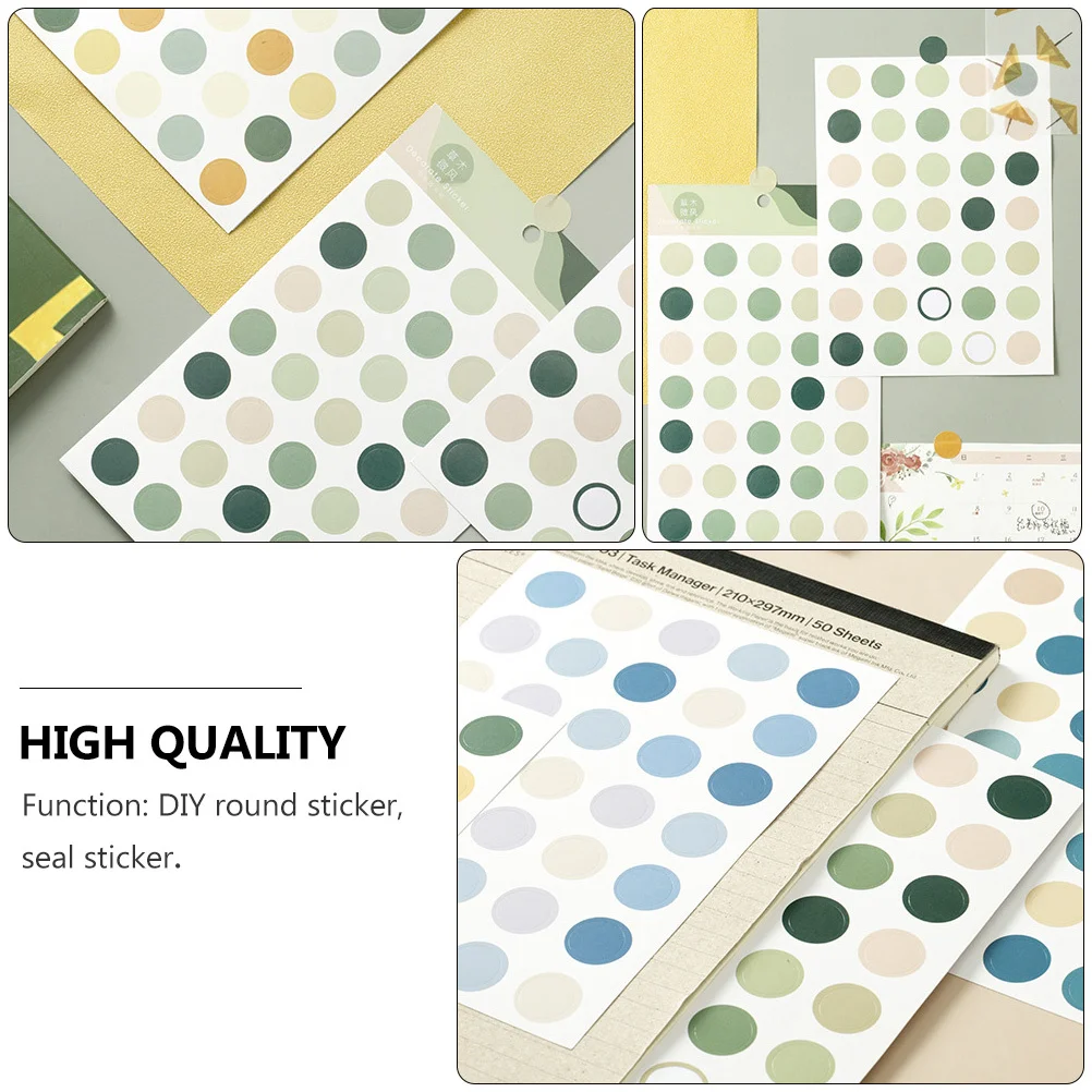 

20 Sheets Color Coding Dots Stickers for Organizing Notebook Calendar DIY Hand Account Records Label Tag Self-Adhesive Stickers
