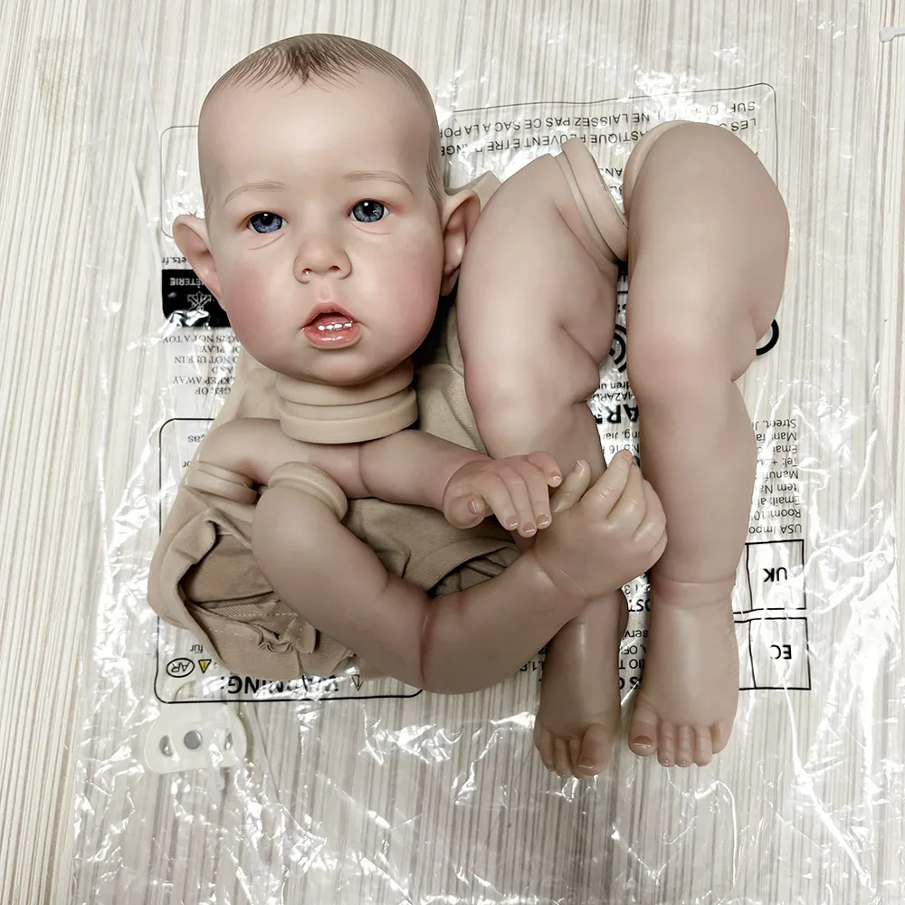 Already Painted 50CM Reborn Liam Handmade 3D Skin with Visible Veins Lifelike DIY Doll Kits