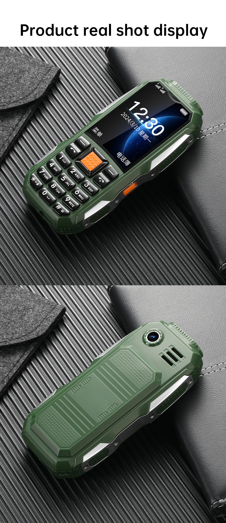 Mini Feature Phone Dual SIM Dual Standby Big Button Long Battery Dual Flashlight Portable Basic Mobile Phone Seniors Backup