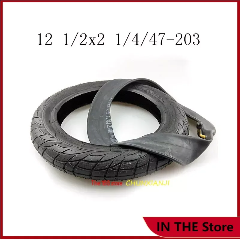 12 Inch Tyres 12 1/2x2 1/4 47-203 Tires & Inner Tube Fits Electric Bicycle, Baby Carrier Baby Carrier, Folding Electric Bicycle