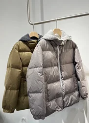 Goose Down Bomber Coat, Cashmere, High Quality