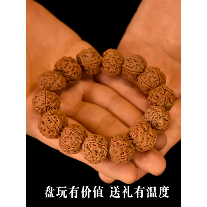 Genuine Goods Nepal Corpulent Big Rudraksha Crafts 5 Five Faces Men\'s Bracelet Seed Scattered Beads Batc