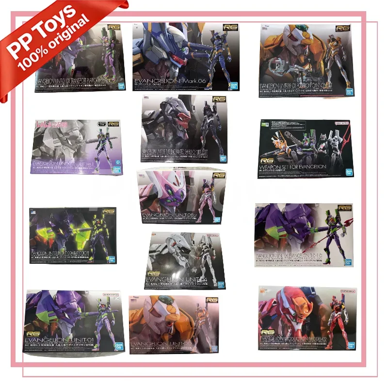 

In stock Bandai RG EVANGELION UNIT-00 -01 -02 -03 -04 -06 -08 Anime Model Toys Action Figure Collectible Ornaments