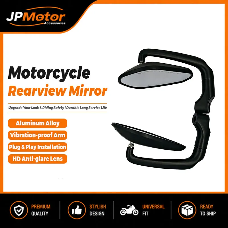 1 Pair Anti-fall  Motorcycle Side Rearview Mirrors Modified parts Handlebar Mirrors Bar End Mirror Kit