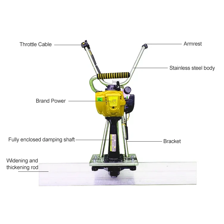 Concrete Ruler Vibrating Screed Vibrator Floor Leveling Screeding Machine Vibration Concrete Screed