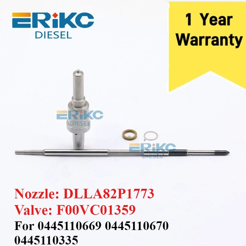 Nozzle DLLA82P1773 Valve F 00V C01 359 Original Injector Repair Kits Ball Set for 0445110669 0445110670 0445110335