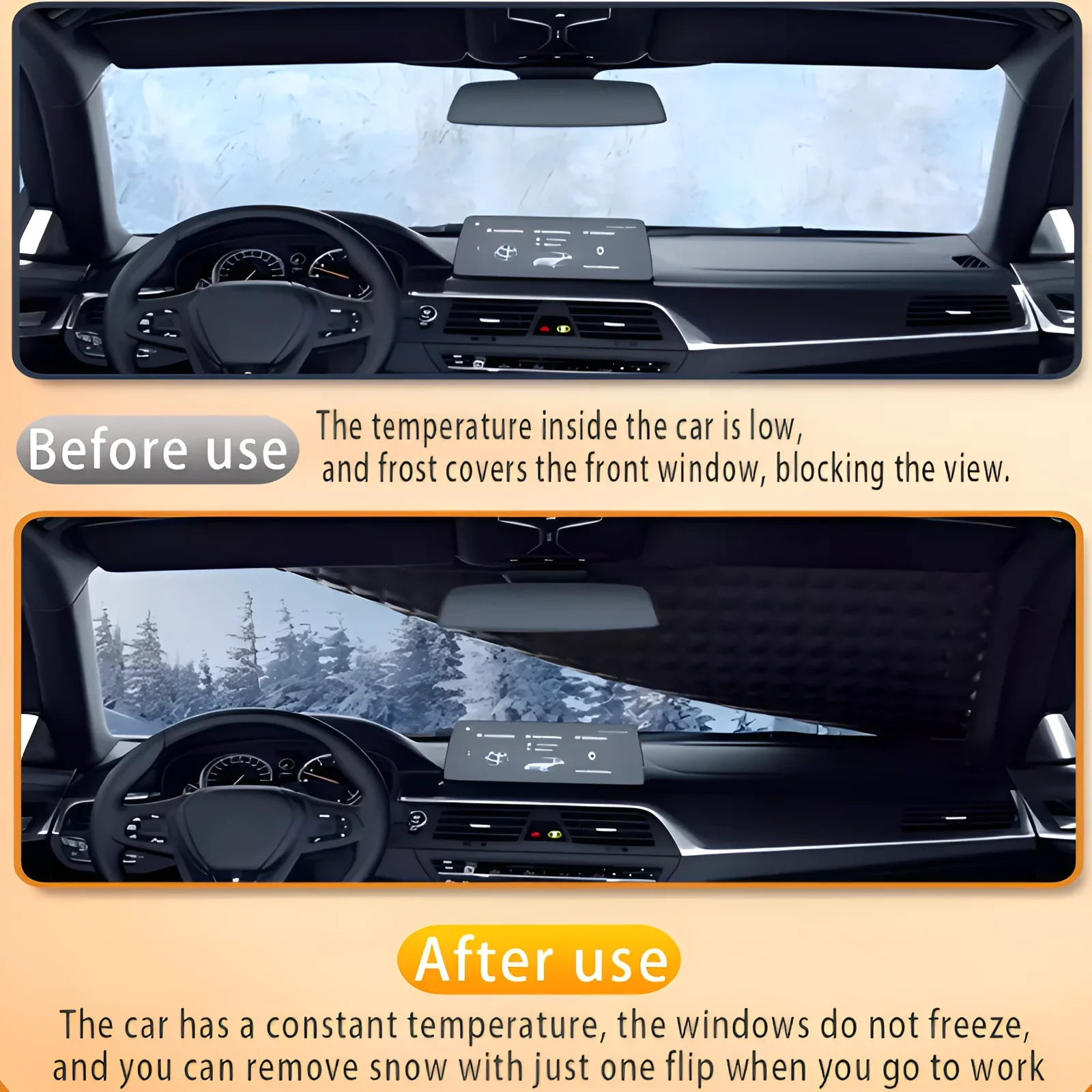 Car Cover For Chery Tiggo 8 Tiggo 7/5X DR 7.0 2017~2025 Front Windshield Snow Ice Shield Protector Window Shade Cover Exterior