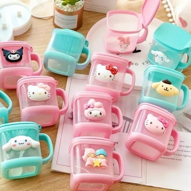 New Sanrio Hello Kitty Kuromi My Melody Cinnamoroll Pompompurin Pochacco Seasoning Box Kitchen Creativity Ingredients Box Novel view 6