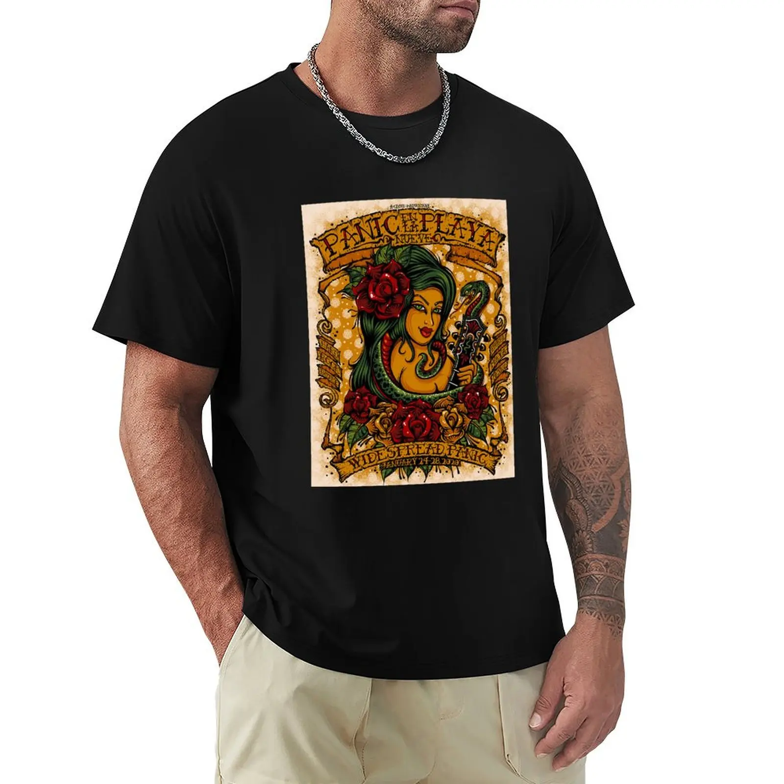 Camiseta Panic enea playa Hard Rock Hotel Athletic Fit Sports de manga curta