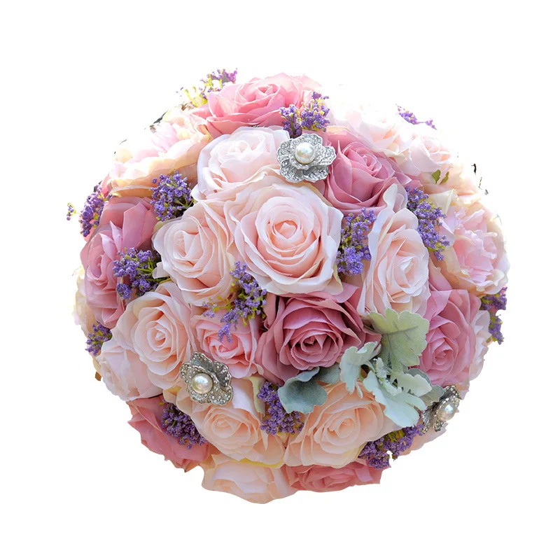 Artificial Wedding Bridal Flower Luxurious of Flowers Wedding Full Crystal Diamond Bouquet Bride Wedding Anniversary Bridesmaid