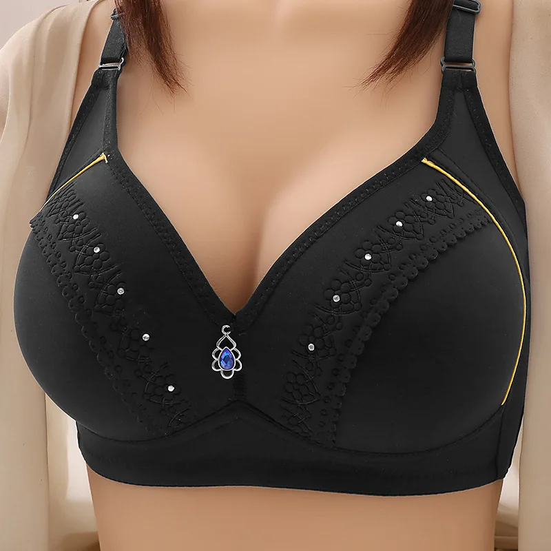 Sommer-BHs für Damen und Mütter, sexy BHs für einfaches Tragen, bequeme und atmungsaktive Unterwäsche, glänzender BH ohne Stahlring
