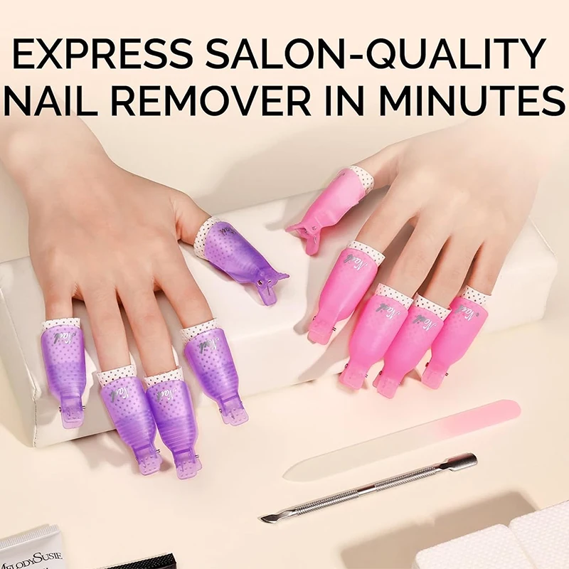 Neu: 10 Stück hochwertige UV-Gel-Nagellackentferner-Clips zum Einweichen für die Nagelkunst, zum Entfernen von Fingernagellack, Einweich-Clips – Detail 3