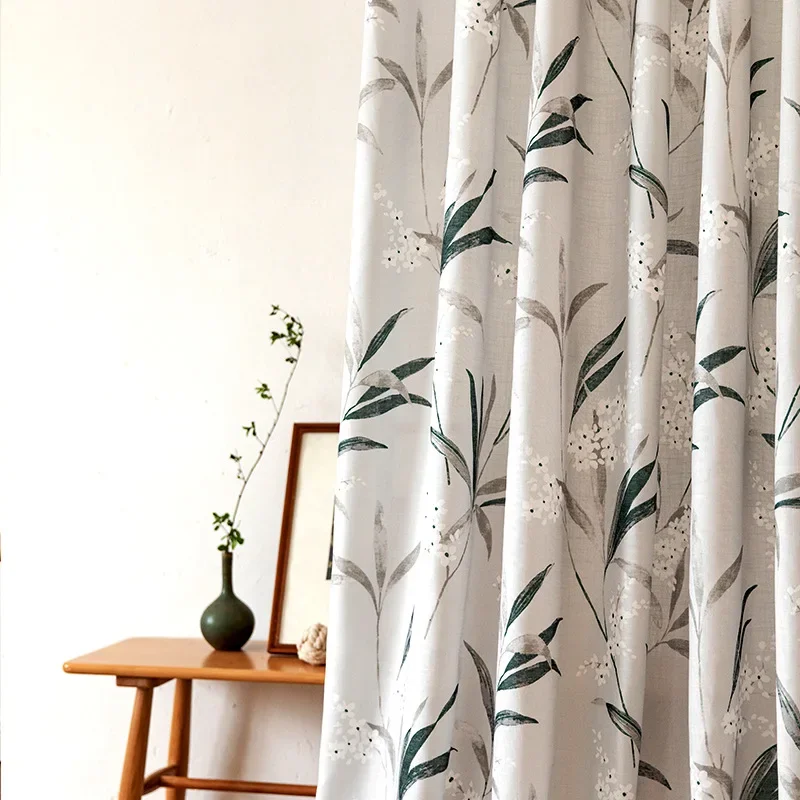 

American Minimalist Window Curtains for Living Room Dining Room Bedroom Cotton Linen Semi-shading Gauze Custom Size Home Decora