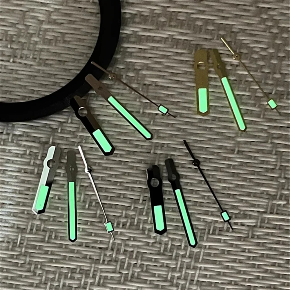 High Quality Polished Shiny Watch Pointers, C3 Green Luminous Watch Hands, Fit for NH34 NH35 NH36 4R35 4R36 Movement, NH35 Hands