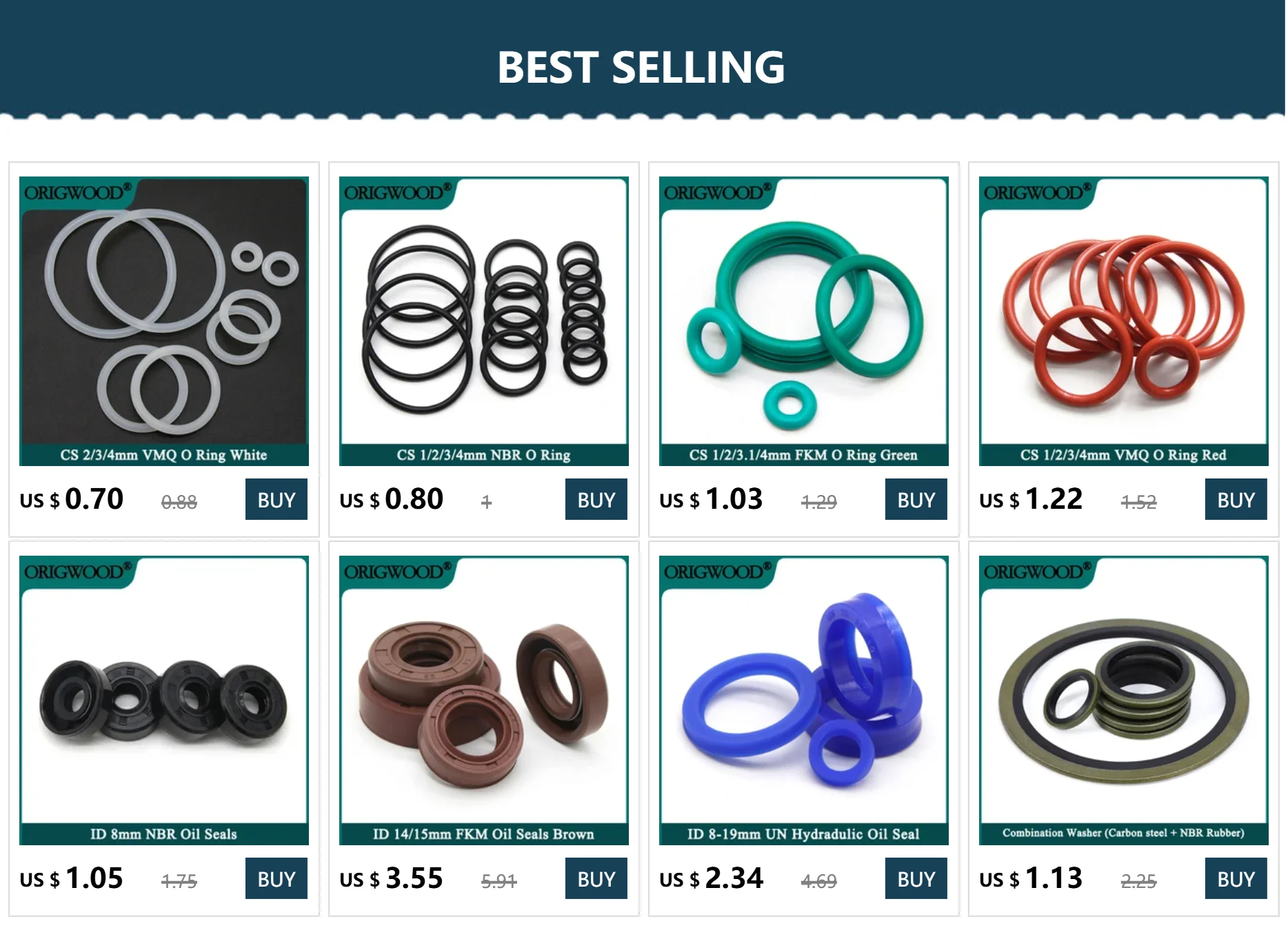 10 Stück FKM O-Ring-Dichtung CS 1/2/3,1/4 mm Außendurchmesser 5–70 mm Isolieröl Hochtemperaturbeständiger Fluorkautschuk FKM O-Ring – Detail 1