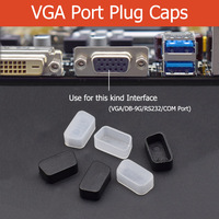 1-20pcs VGA/DB-9G/RS232/COM Interface Anti-dust Plug Notebook Dustproof Stopper Laptop Universal Computer Port Waterproof Cover