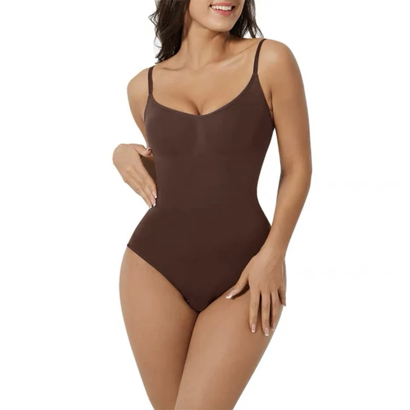 OWEQ 2pcs Full Body Shaper Tummy Control Body Shapewear tuta elastica alta controllo della pancia Shapewear biancheria intima dimagrante in vita