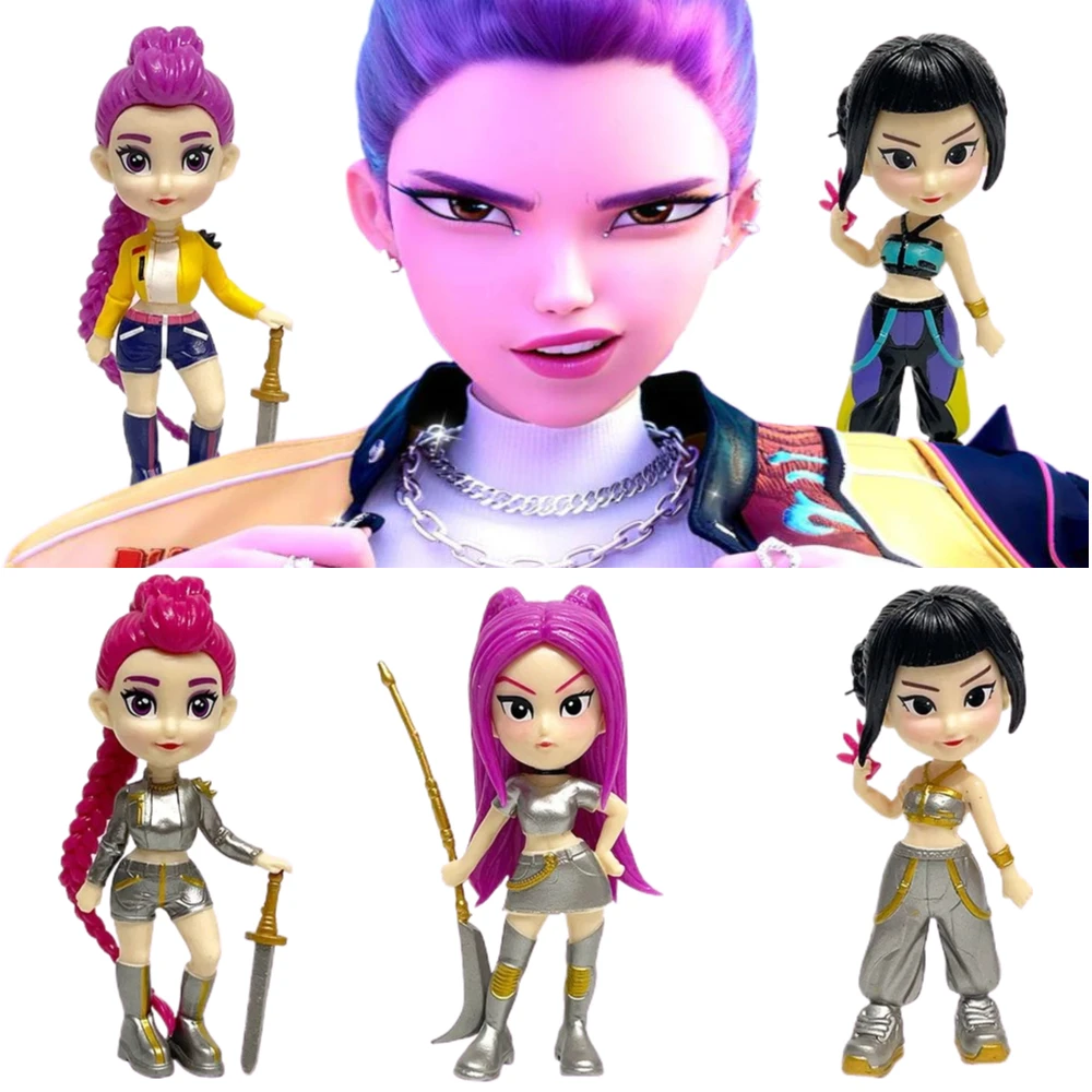 

Аниме Kpop Devil Hunter Rumi Zoe Mira аниме поливинилхлорид коллекция персонажей настольные безделушки детский подарок коллекционные предметы