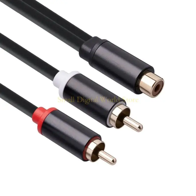 

77UB RCA Женский стерео -адаптер сабвуферов кабель 2 до 1 женского разветвителя