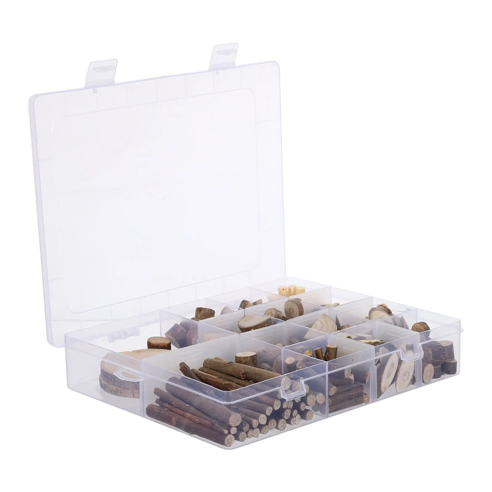 

1 Box DIY Wood Craft Kit Wood Sticks Decoration Rustic Natural Twig Slices Bulk Materials Parts for Home Centerpiece Vase Decor