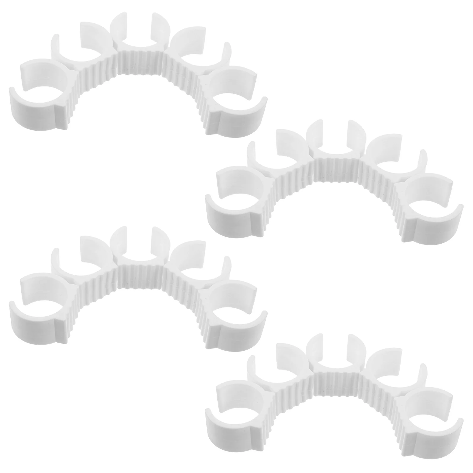 Almohadillas para patas de silla de 20 piezas, protectores de plástico en forma de U para tubos de 38-42Mm, protección de suelo antideslizante, Base de trineo para silla y hamaca