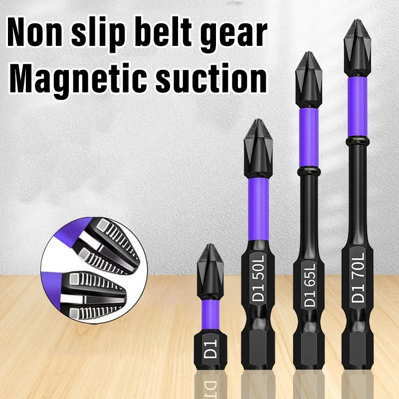 1/6pcs Magnetische Impact Phillips Bit Anti-Slip Lange Schroevendraaier Bit Set Hex Shank Cross Impact Driver bit voor Power Boren