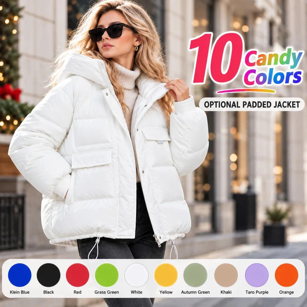 New Autumn Winter Women Candy Color Down Jacket Korean Female Short Hooded Tops Coat Lady Simplicity New Down Jacket Outerwear
