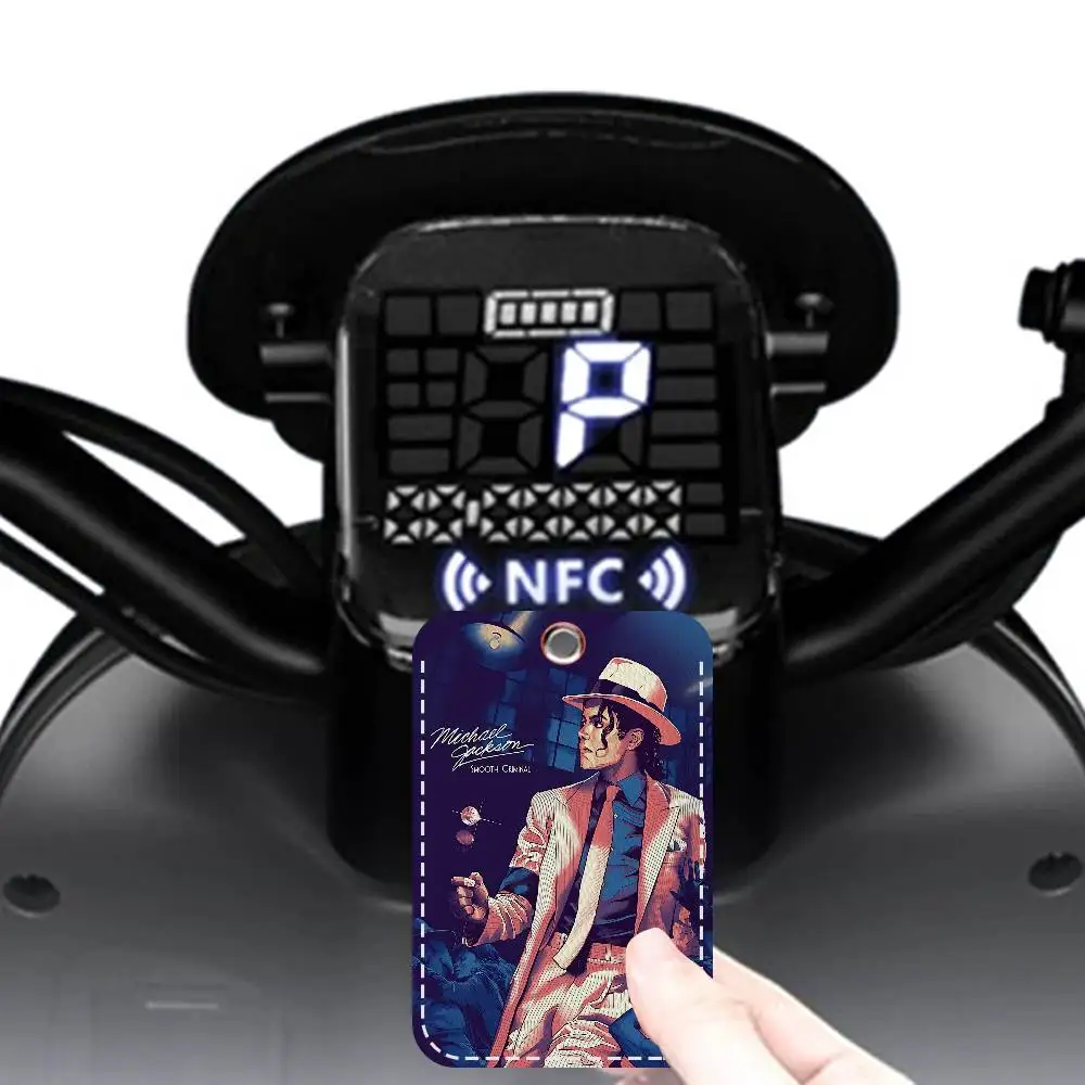 M-Michael Jackson Access & Meal Card حامل المفاتيح الائتمان معرف البنك بطاقة واقية المفاتيح قلادة الموضة