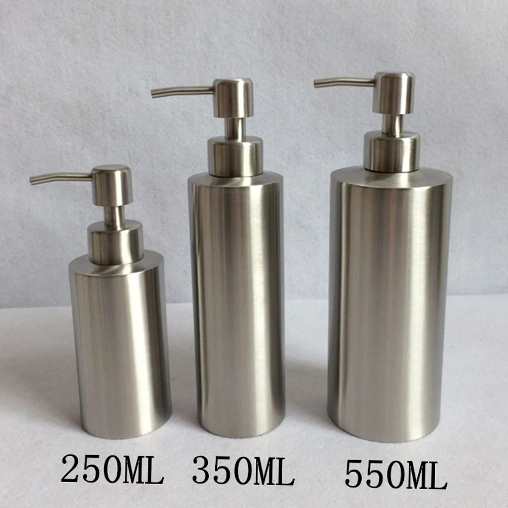 Hand Wash Dispenser Portable Anti-rust Replacement Refillable Reusable Bathroom Toilet Countertop Bottle 15.5x5.5cm