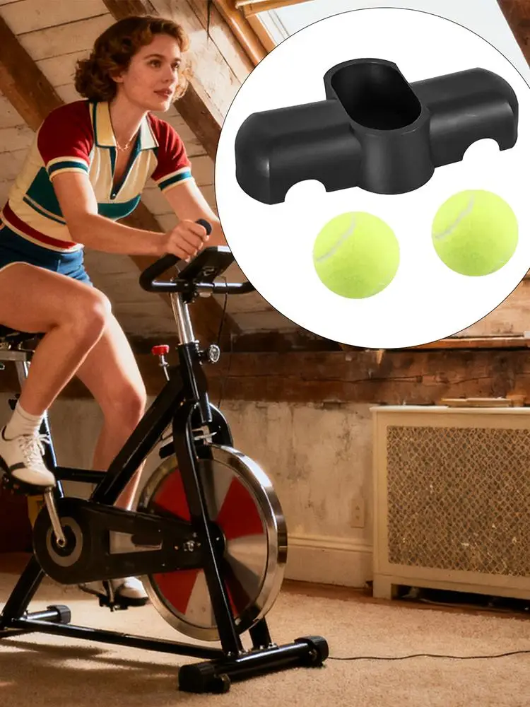 AliExpress NONE Indoor Cycling Rocker Feet Anti-Friction Cycling Accessories With 2 Tennis Balls Tennis Ball Feet for Bike Trainer for Men Women