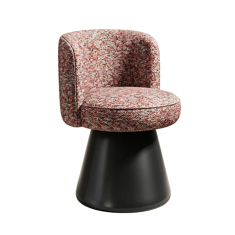 Rotatable makeup stool, bedroom cloakroom, light luxury back chair, household dresser chair