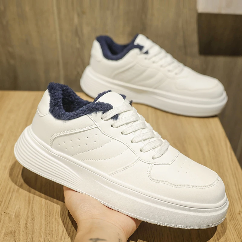 

2025New Warmth-Increasing Casual Flat Shoes Comfortable Retro Men's Leather Casual Shoes Outdoor Warm Non-slip Casual Shoes