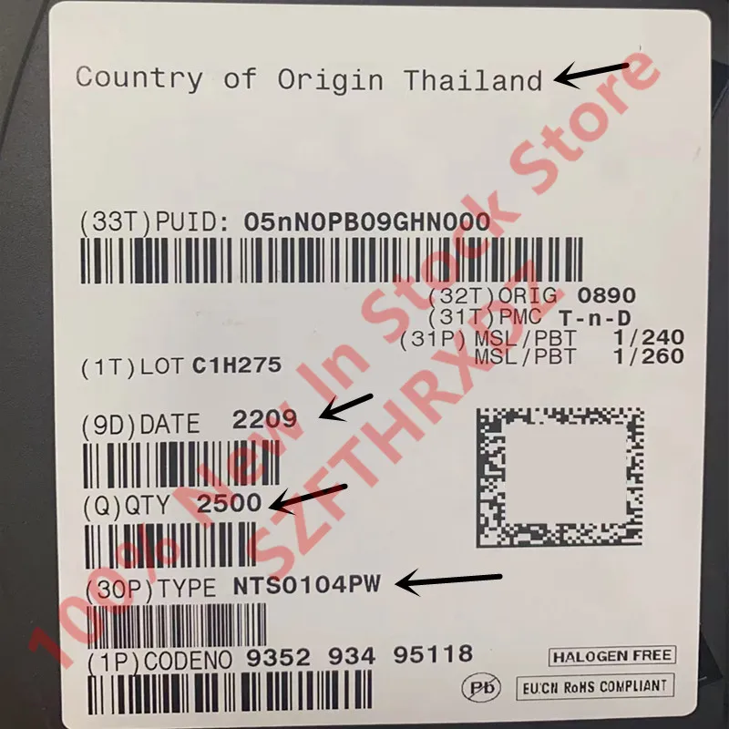 100% NEW ORIGINAL NTS0104PW,118 TSSOP-14 NTS0104 TSSOP14 Voltage Level Translator CMOS to CMOS 4-CH Bidirectional 14-Pin (10PCS)