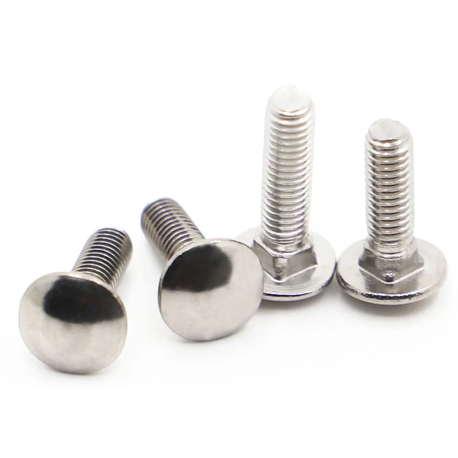 M4 M5 M6 M8 M10 M12 304 Stainless Steel GB12 DIN603 Truss Round Head Square Neck Carriage Screw Coach Bolt for Shelf Desk