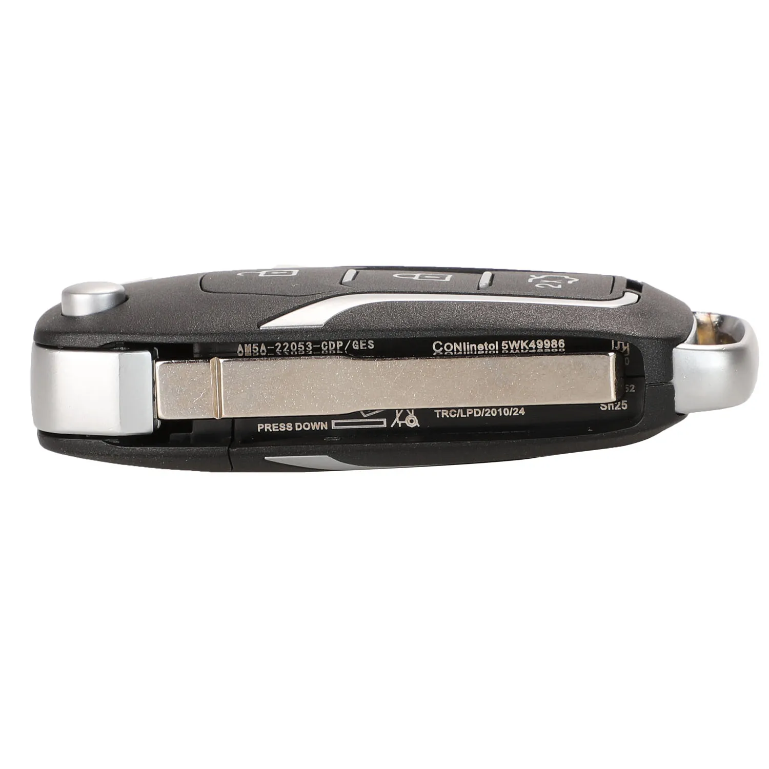 تعديل الوجه التحكم عن بعد قذيفة مفتاح السيارة ، 3 أزرار ، يصلح لفورد التركيز 2 ، 3 ، مونديو ، فييستا ، إعادة وضع شفرة غير مقطوعة