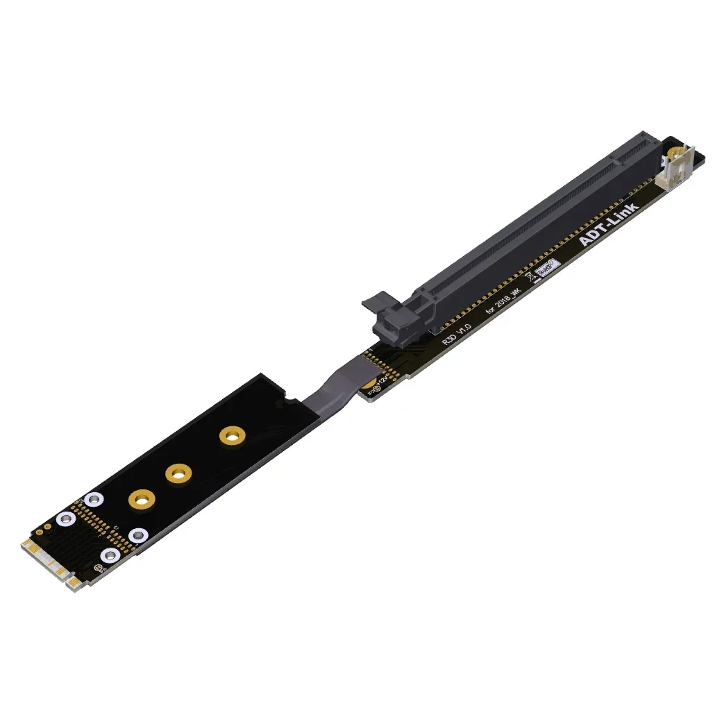 Graphics Card Extension Cable M2 M.2 To X16 PCIe 3.0 Gen3 8G/bps Vertical Extension Right Angle Adapter Converter Riser Cables