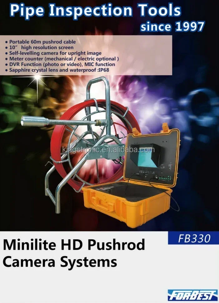 360 Degree View Cctv Tube Pipe Inspection Camera Drain Camera With Transmitter Locator