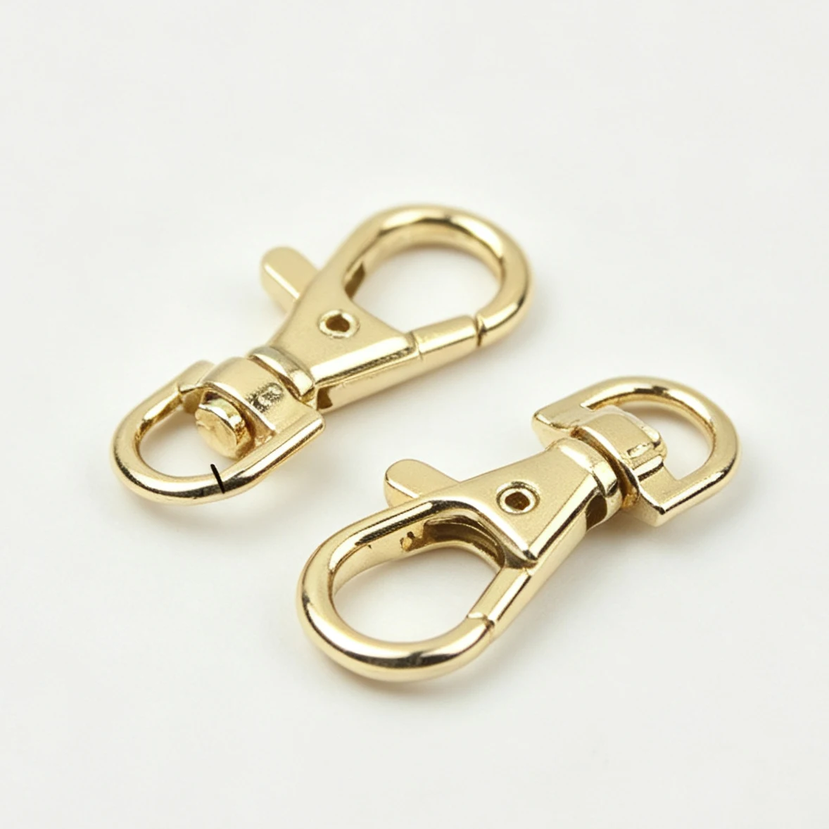 5/10 Stück Metall-Karabinerhaken Drehbarer D-Ring Auslöseclip Hummerverschluss Schnallen Karabiner für Taschenriemen Schlüsselanhänger Zubehör – Detail 4