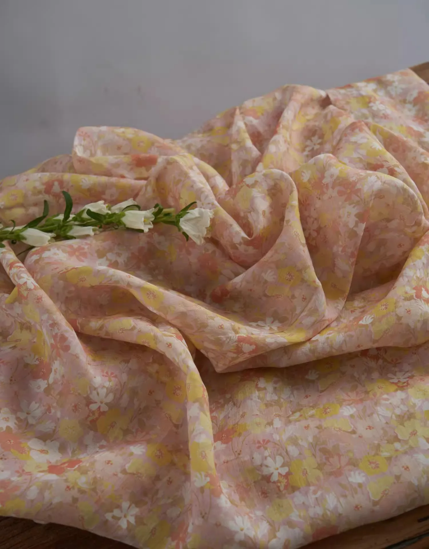 

1 ярд, высококачественная ткань рами, цифровая печать, лоскутное летнее брендовое платье, платье Cheongsam tissu
