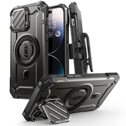 For iPhone 14 Pro Max/For iPhone 13 Pro Max Case SUPCASE UB Mag XT Full Body Rugged Case with Camera Cover & Built-in Kickstand