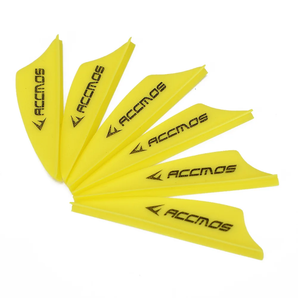 1.75 inch Archery Arrows Vanes Plastic Arrow Feather Fletching for DIY Archery Hunting Targeting Arrows (50pcs)