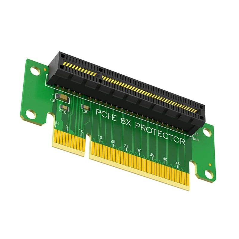 Pcie 8X to Pcie 8X Risers Adapter Card 90 Degree PCIE Extender Extension