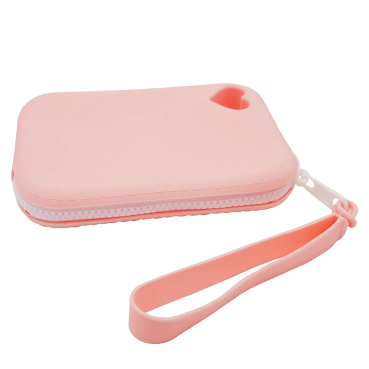 ABQR Bolsa portátil de silicona para golosinas para perros, bolsa para refrigerios para mascotas para entrenar y caminar, para uso en exteriores, color rosa claro