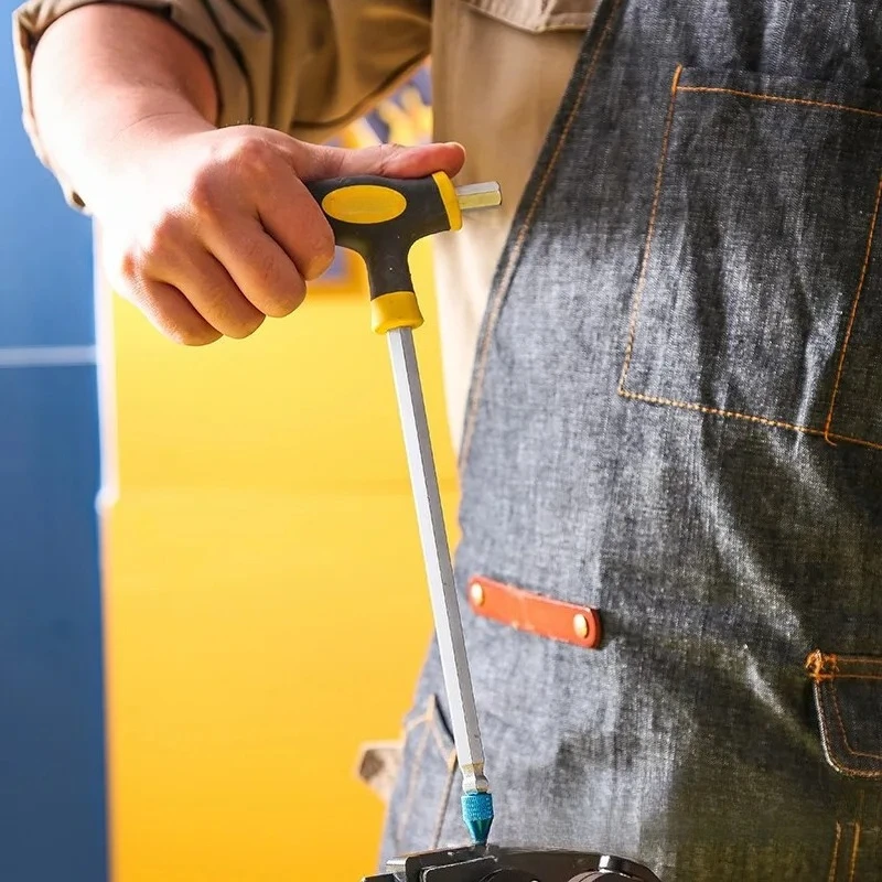 hexagonal wrench T-type single screwdriver, ball head flat head square hexagonal wrench