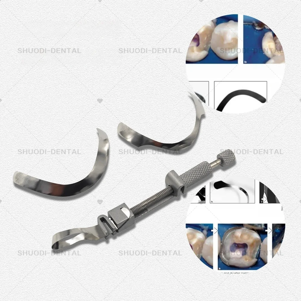 

Лабораторная матрица Tofflemire E для больших криволновых матриц, лабораторная секционная контурная матрица для глубоких подъемов, инструмент