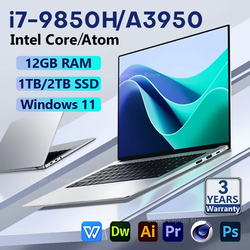 �y�Z�[�����z2025�N�� �m�[�g�p�\�R�� PC �C���e�� Core i7 9850H �A�g�� A3950 �z�[���m�[�g�u�b�N 14.1�C���` �E���g���X���� 12GB RAM 1TB/2TB �I�t�B�X/�w�K�p Windows 11