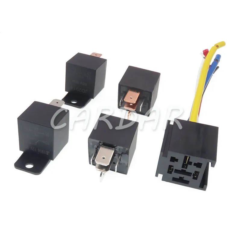 

High-quality Automobile Car Relay With Relay Connector DC 12V-60V 80A 5Pin Waterproof Auto Relay