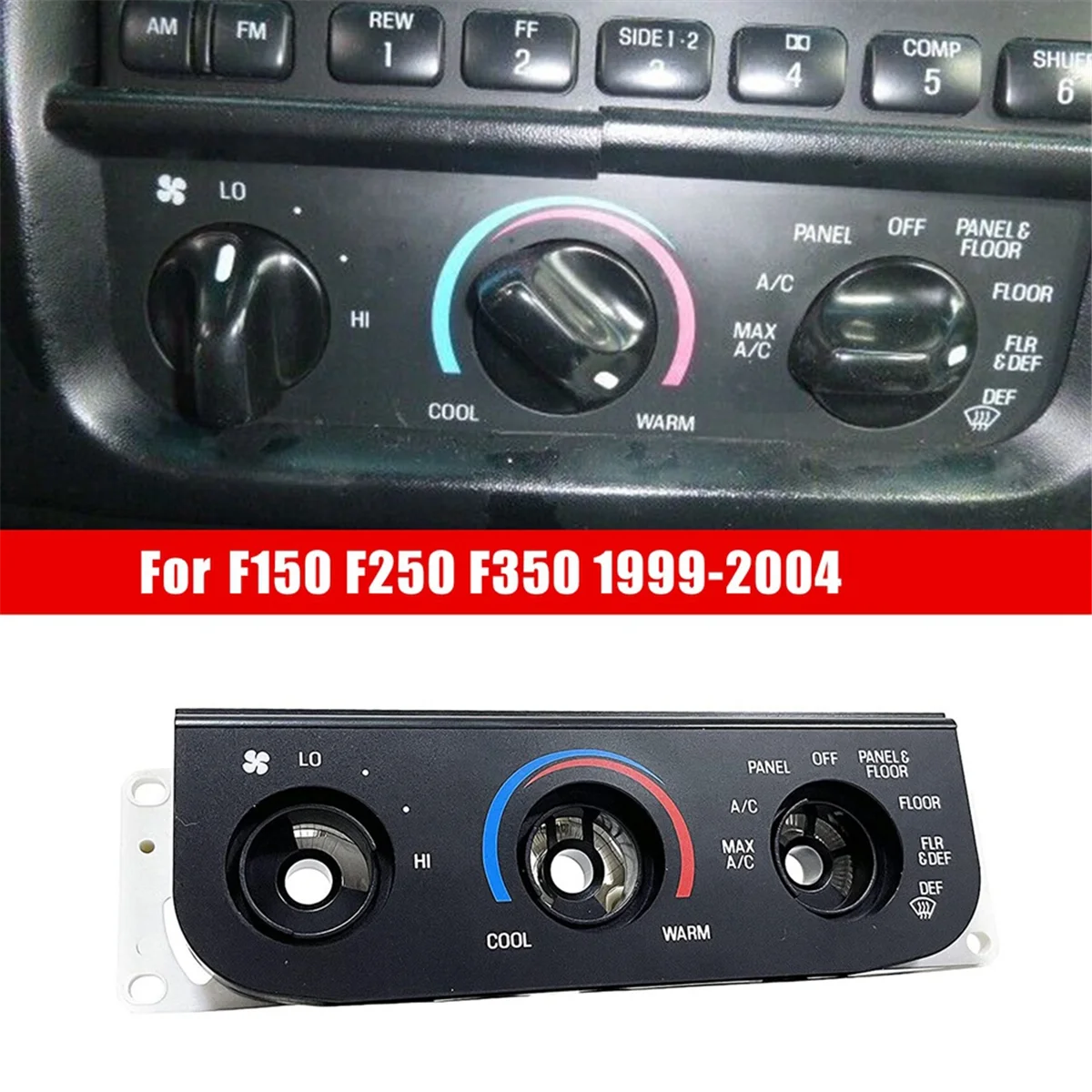 2L3Z-19980-BA Car A/C Heater Climate Temperature Control for Ford F150 F250 F350 1999-2004 2L3Z19980BA