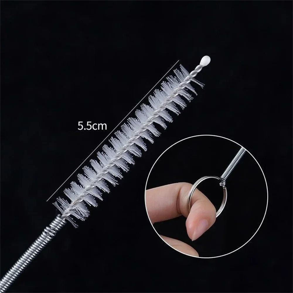 5pcs/set Refrigerator Drain Hole Desilter Cleaner Kitchen Fridge Syringe Hose Dredge Drain Brush Flexible Unblocker Clean Kit